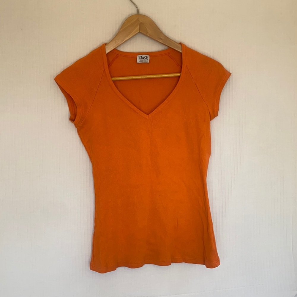Dolce & Gabbana D&G Beachwear ribbed baby tee